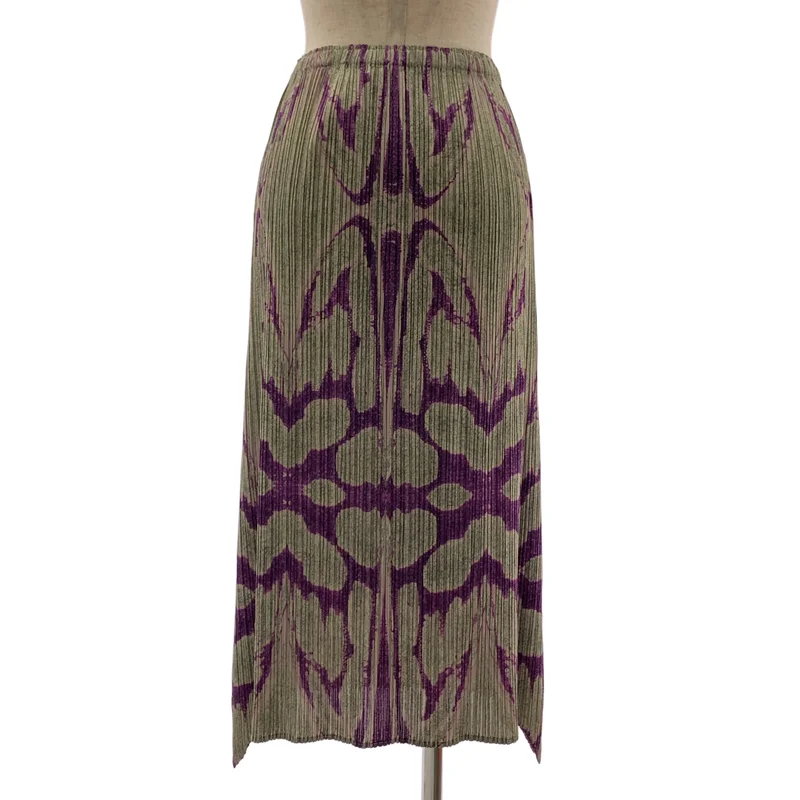 PLEATS PLEASE ISSEY MIYAKE / プリーツプリーズイッセイミヤケ | プリーツ 総柄 スカート | 1 | レディース