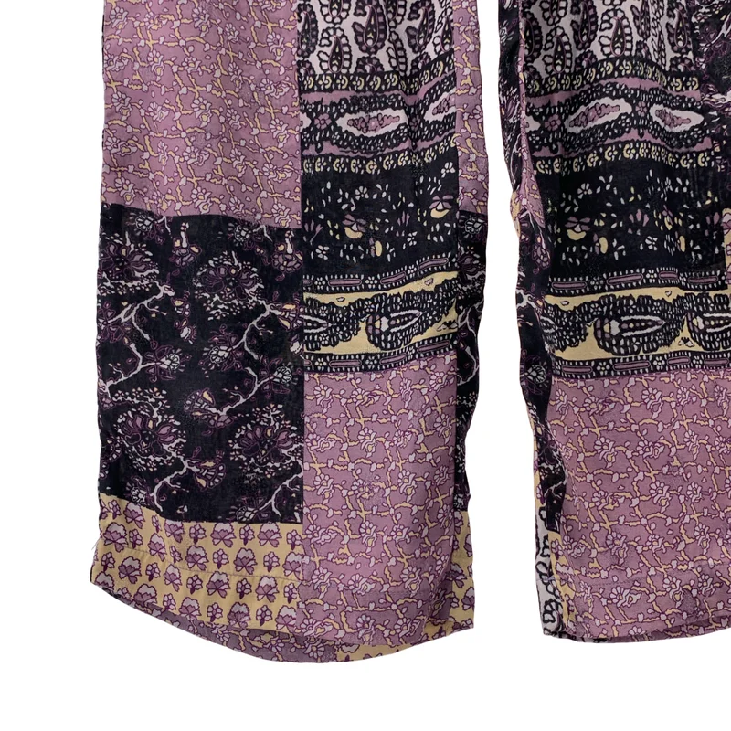 sara mallika / サラマリカ | PATCHWORK PRINT RELAX PANTS / レーヨン 総柄 ドローストリング パンツ |