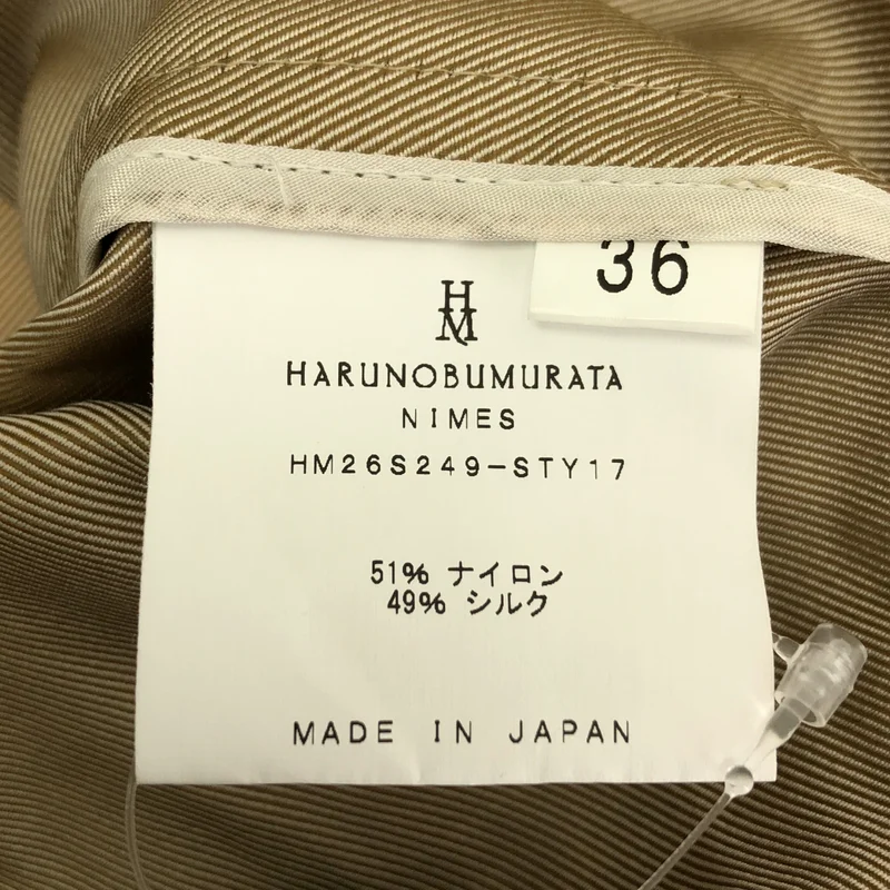 HARUNOBUMURATA / ハルノブムラタ | ナイロン シルク オーバーシルエット ジャケット | 36 | レディース