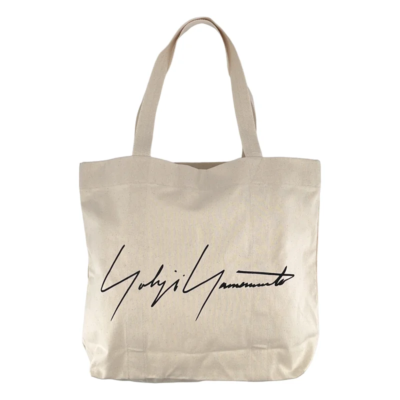 YOHJI YAMAMOTO / ヨウジヤマモト | ロゴプリント キャンバス トートバッグ |