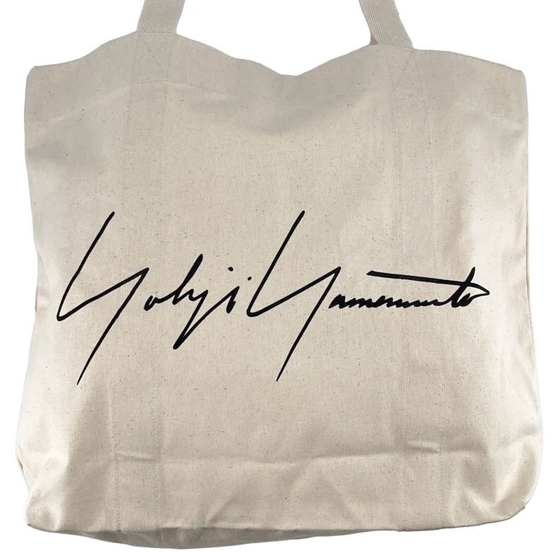YOHJI YAMAMOTO / ヨウジヤマモト | ロゴプリント キャンバス トートバッグ |