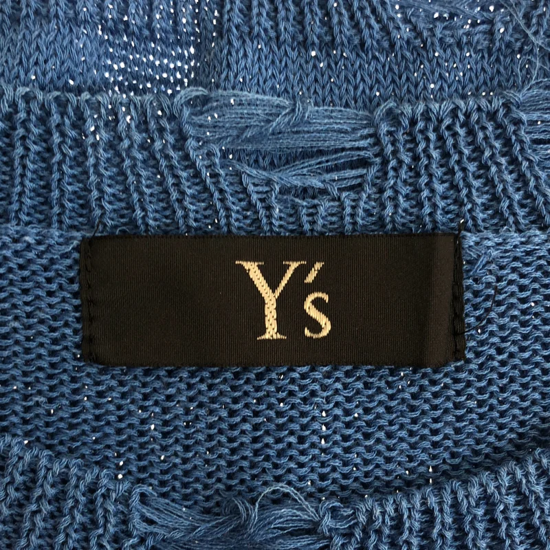 Y's / ワイズヨウジヤマモト | コットン リネン混 ダメージ加工 ニット | 2 | レディース