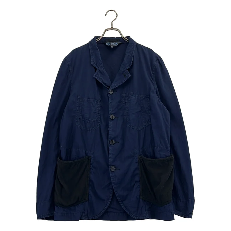 BLACK COMME des GARCONS / ブラックコムデギャルソン | 2012SS | 製品染め フリースポケット カバーオール ジャケット | M | メンズ
