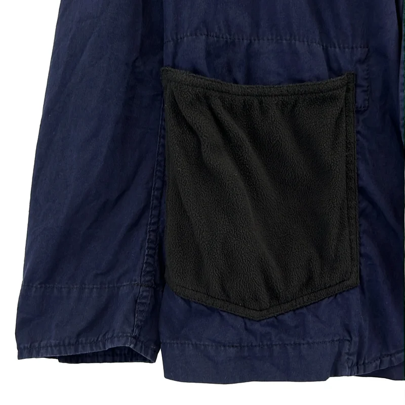 BLACK COMME des GARCONS / ブラックコムデギャルソン | 2012SS | 製品染め フリースポケット カバーオール ジャケット | M | メンズ