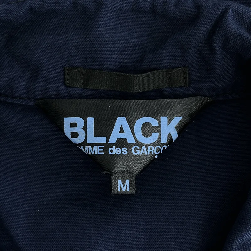 BLACK COMME des GARCONS / ブラックコムデギャルソン | 2012SS | 製品染め フリースポケット カバーオール ジャケット | M | メンズ