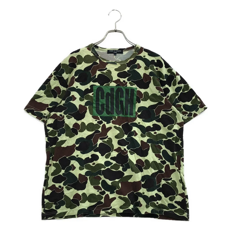 COMME des GARCONS HOMME / コムデギャルソンオム | 2017AW | カモフラージュ ロゴプリント Tシャツ | L | メンズ