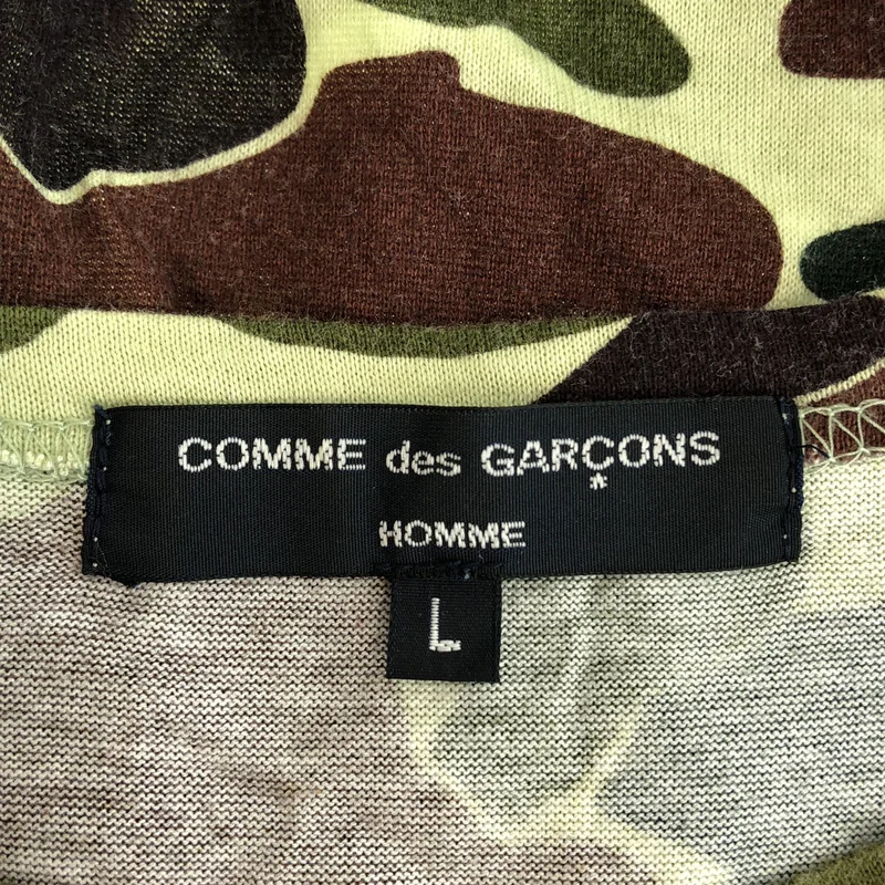 COMME des GARCONS HOMME / コムデギャルソンオム | 2017AW | カモフラージュ ロゴプリント Tシャツ | L | メンズ