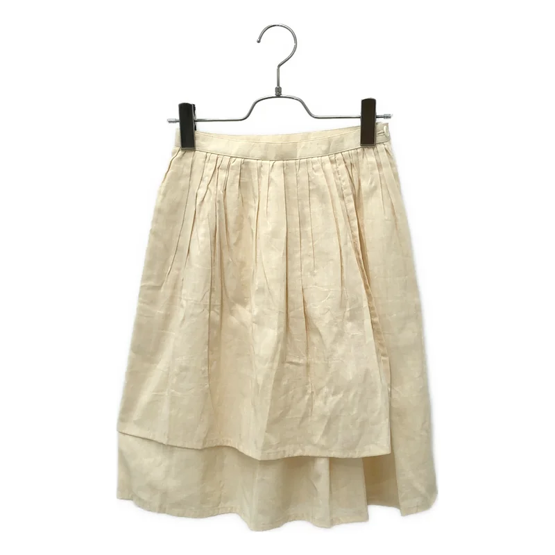 COMME des GARCONS / コムデギャルソン | 1980s | コットン シルク アシンメトリー ギャザー サイドジップ スカート |