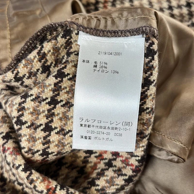 POLO BY RALPH LAUREN / ポロバイラルフローレン | ウール チェック スラックス パンツ | 6 | レディース