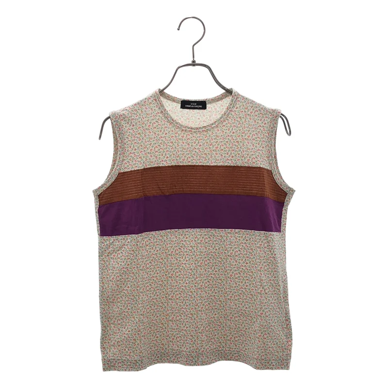 tricot COMME des GARCONS / トリココムデギャルソン | 2008SS | フラワープリント 切替 ノースリーブ カットソー |