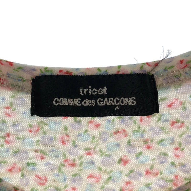 tricot COMME des GARCONS / トリココムデギャルソン | 2008SS | フラワープリント 切替 ノースリーブ カットソー |