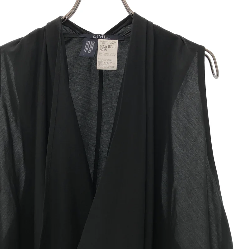 LIMI feu / リミフゥ | 2019SS | リヨセル コットン ヘムボタン 変形 ノースリーブブラウス | S | レディース