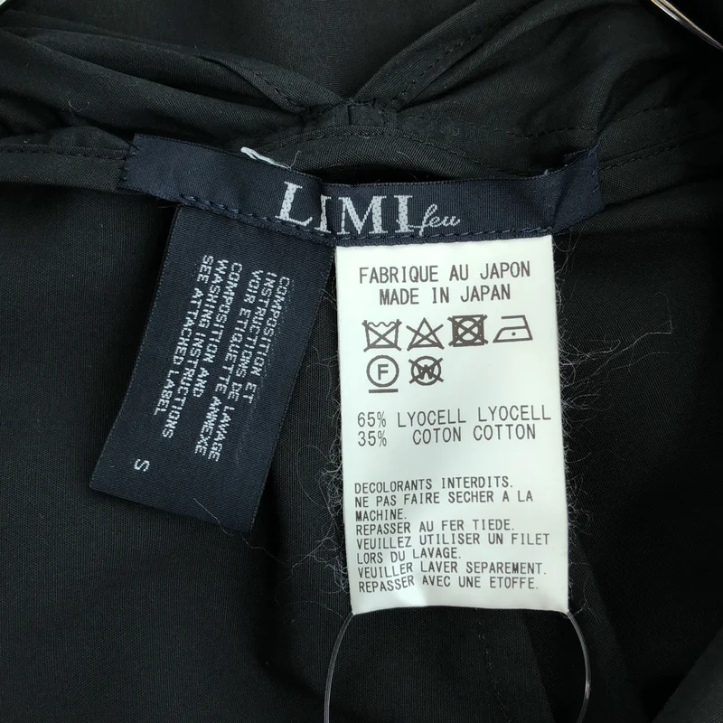 LIMI feu / リミフゥ | 2019SS | リヨセル コットン ヘムボタン 変形 ノースリーブブラウス | S | レディース