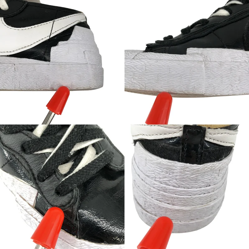 sacai / サカイ | × Nike Blazer Low "Black Patent Leather" スニーカー | 24.5 | レディース