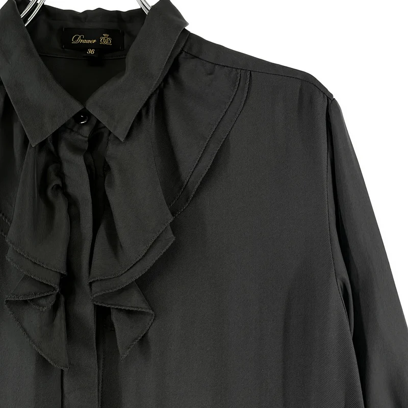 Drawer / ドゥロワー | WINTER1 / シルクフリルワンピース | 36 | レディース