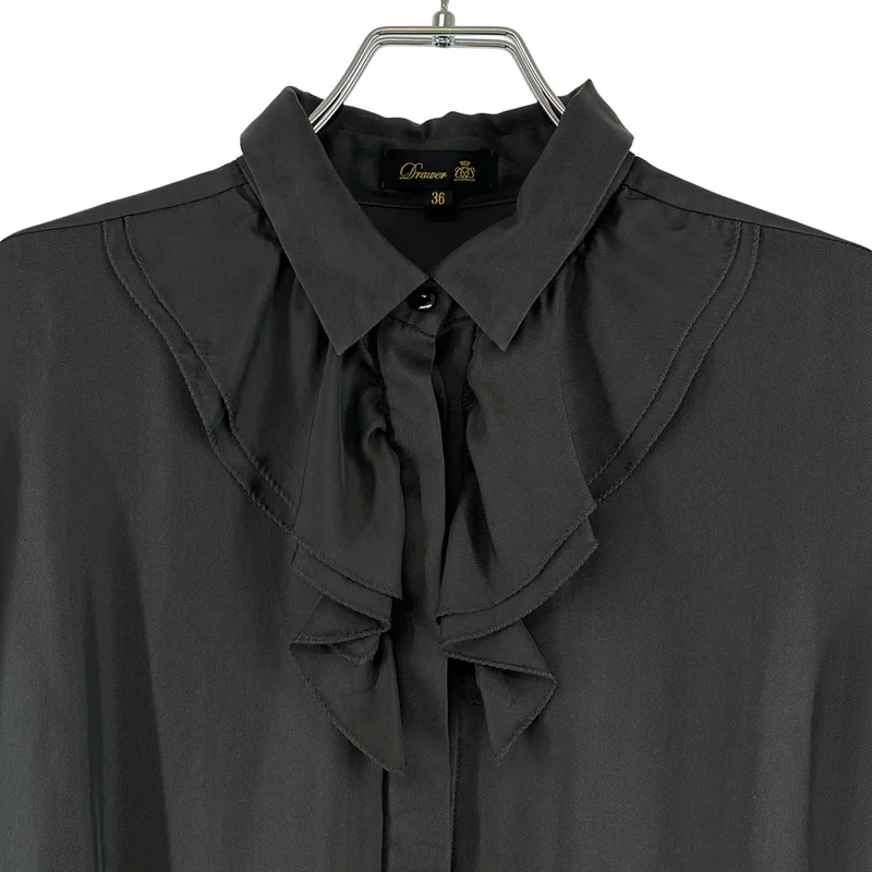 Drawer / ドゥロワー | WINTER1 / シルクフリルワンピース | 36 | レディース