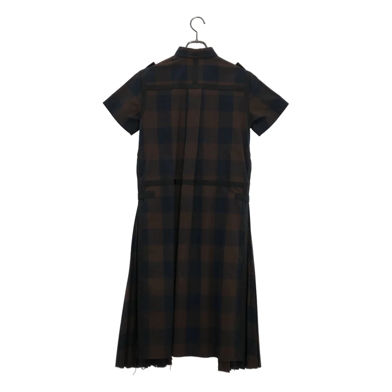 sacai / サカイ | チェック シャツワンピース | 1 | レディース