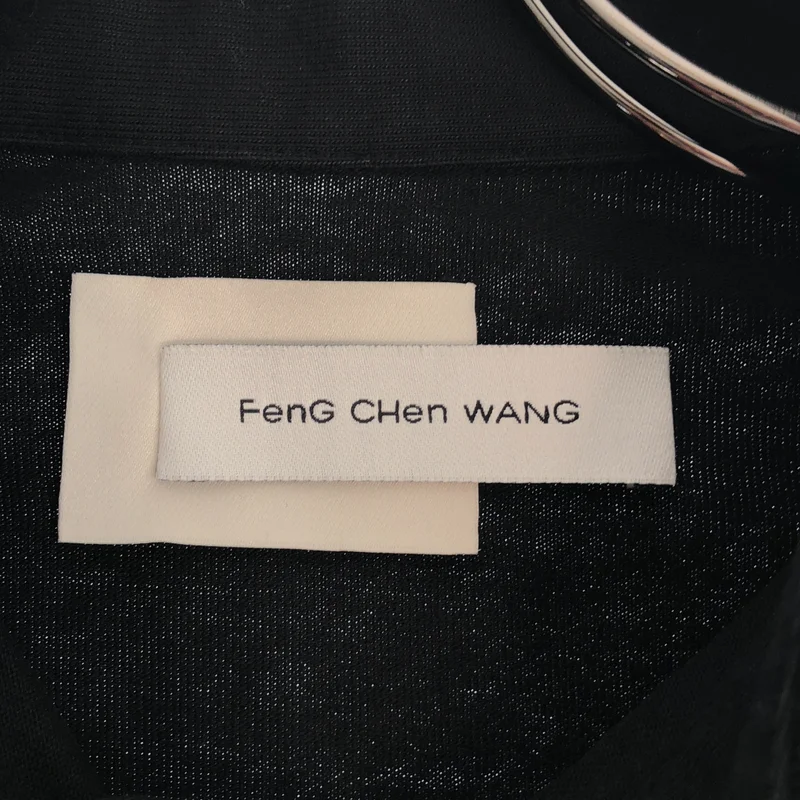 FenG CHen WANG / フェンチェンワン | ロゴ刺しゅう ドッキング ポロシャツ | S | メンズ