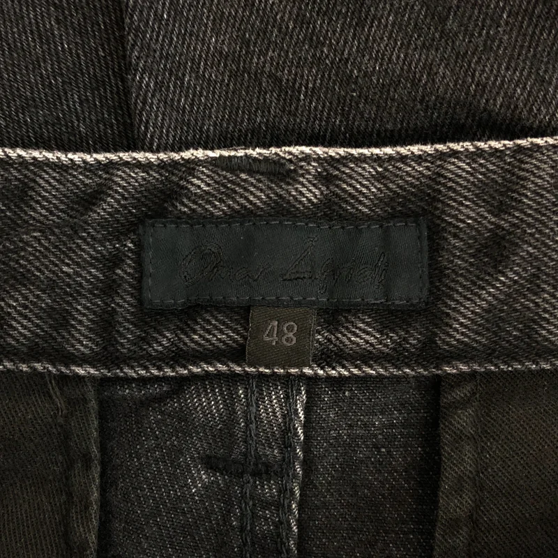 Omar afridi / オマールアフリディ | 2023SS | RIVETED WIDE CROPPED DENIM TROUSERS / マルチリベット ワイドクロップド デニムパンツ | 48 | メンズ