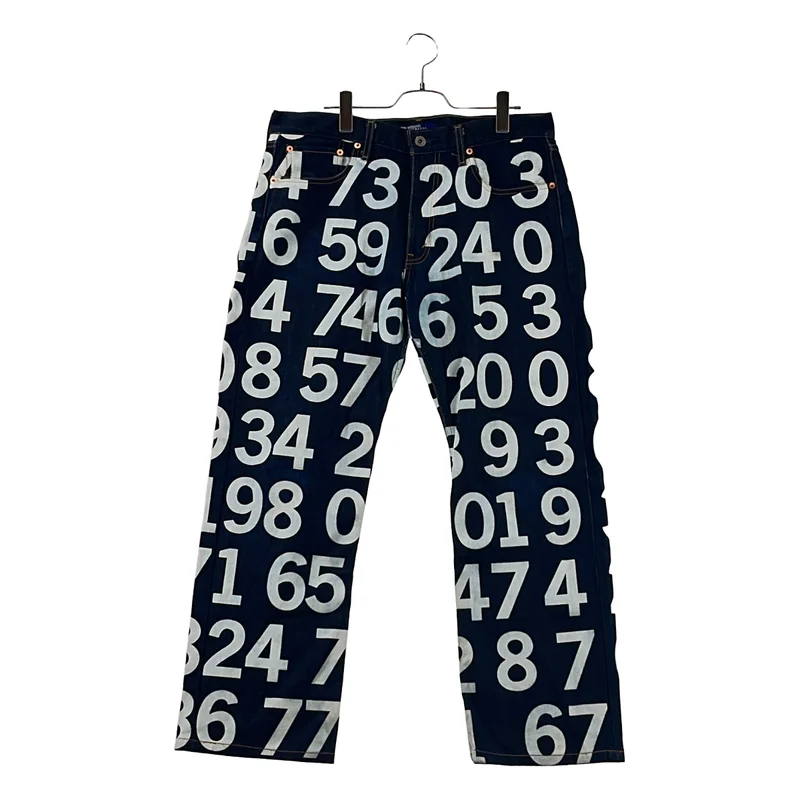 JUNYAWATANABE COMMEdesGARCONS MAN / ジュンヤワタナベマン | 2003SS | Numbering Denim / 数字プリント ストレートデニムパンツ | M | メンズ