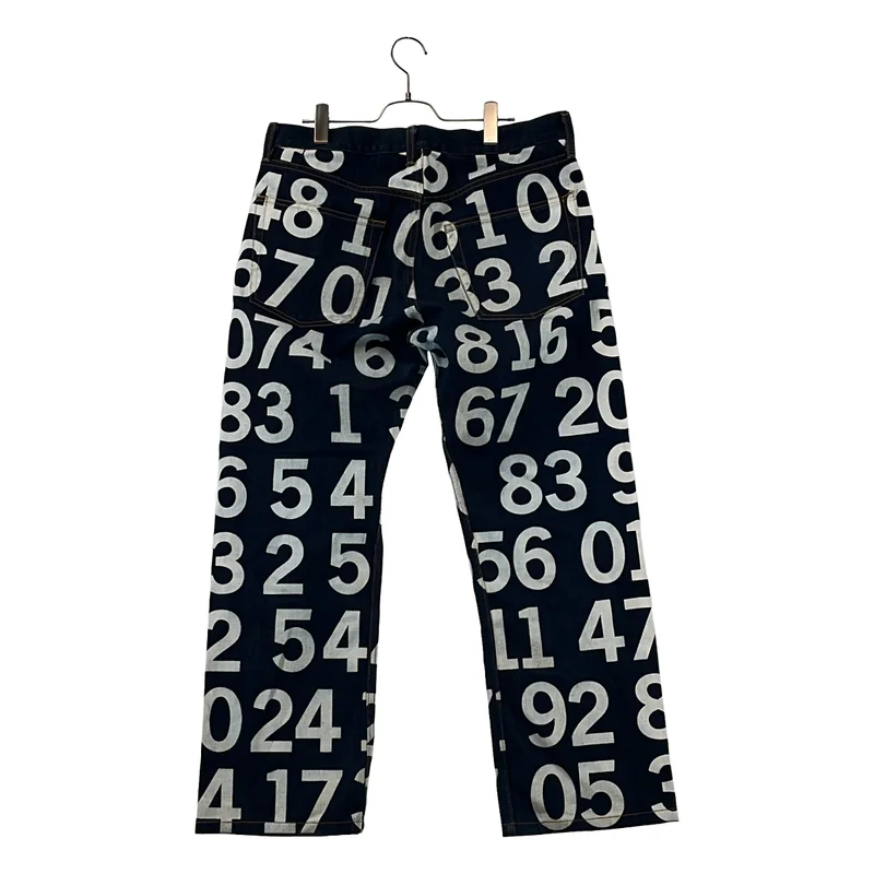 JUNYAWATANABE COMMEdesGARCONS MAN / ジュンヤワタナベマン | 2003SS | Numbering Denim / 数字プリント ストレートデニムパンツ | M | メンズ