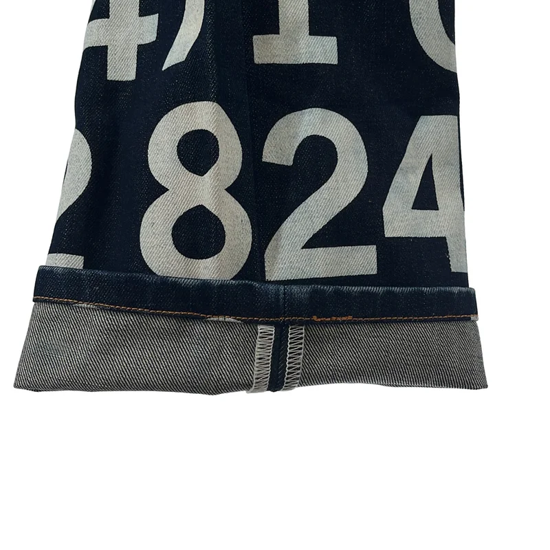 JUNYAWATANABE COMMEdesGARCONS MAN / ジュンヤワタナベマン | 2003SS | Numbering Denim / 数字プリント ストレートデニムパンツ | M | メンズ