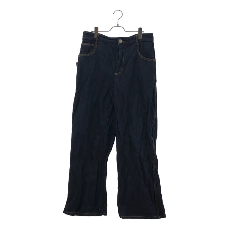 BOTTEGA VENETA / ボッテガヴェネタ | 2023SS | Metal Denim Twill Trouser / メタルツイル ワイドデニムパンツ | 42 | メンズ