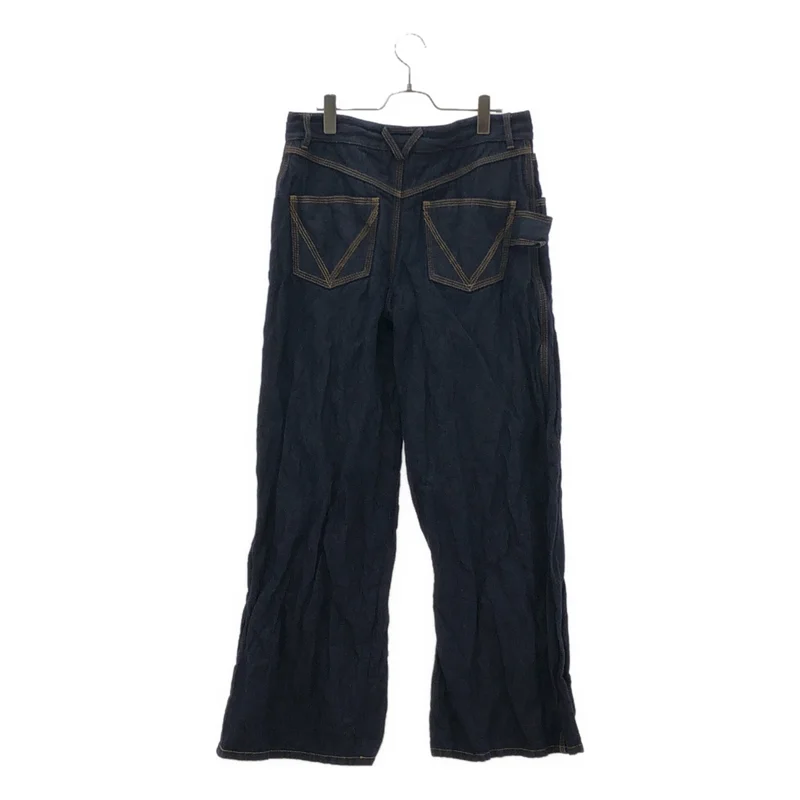 BOTTEGA VENETA / ボッテガヴェネタ | 2023SS | Metal Denim Twill Trouser / メタルツイル ワイドデニムパンツ | 42 | メンズ