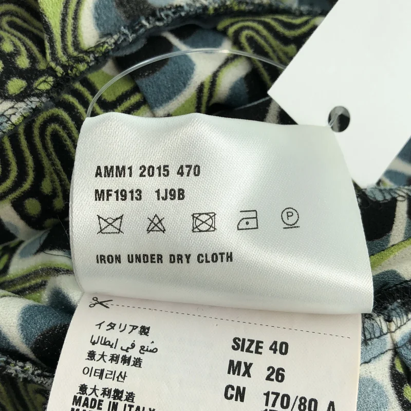 miu miu / ミュウミュウ | 総柄 プリーツ ノースリーブ ワンピース | 40 | レディース