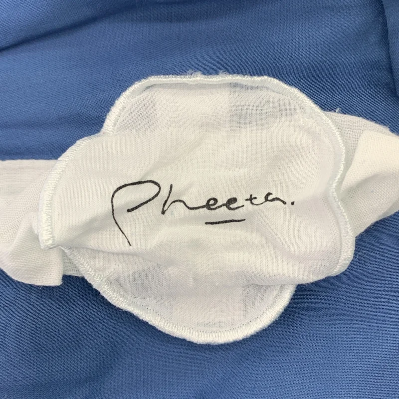 pheeta / フィータ | デニムライク サイドプリーツ イージーパンツ / 裏地付き | 1 | レディース
