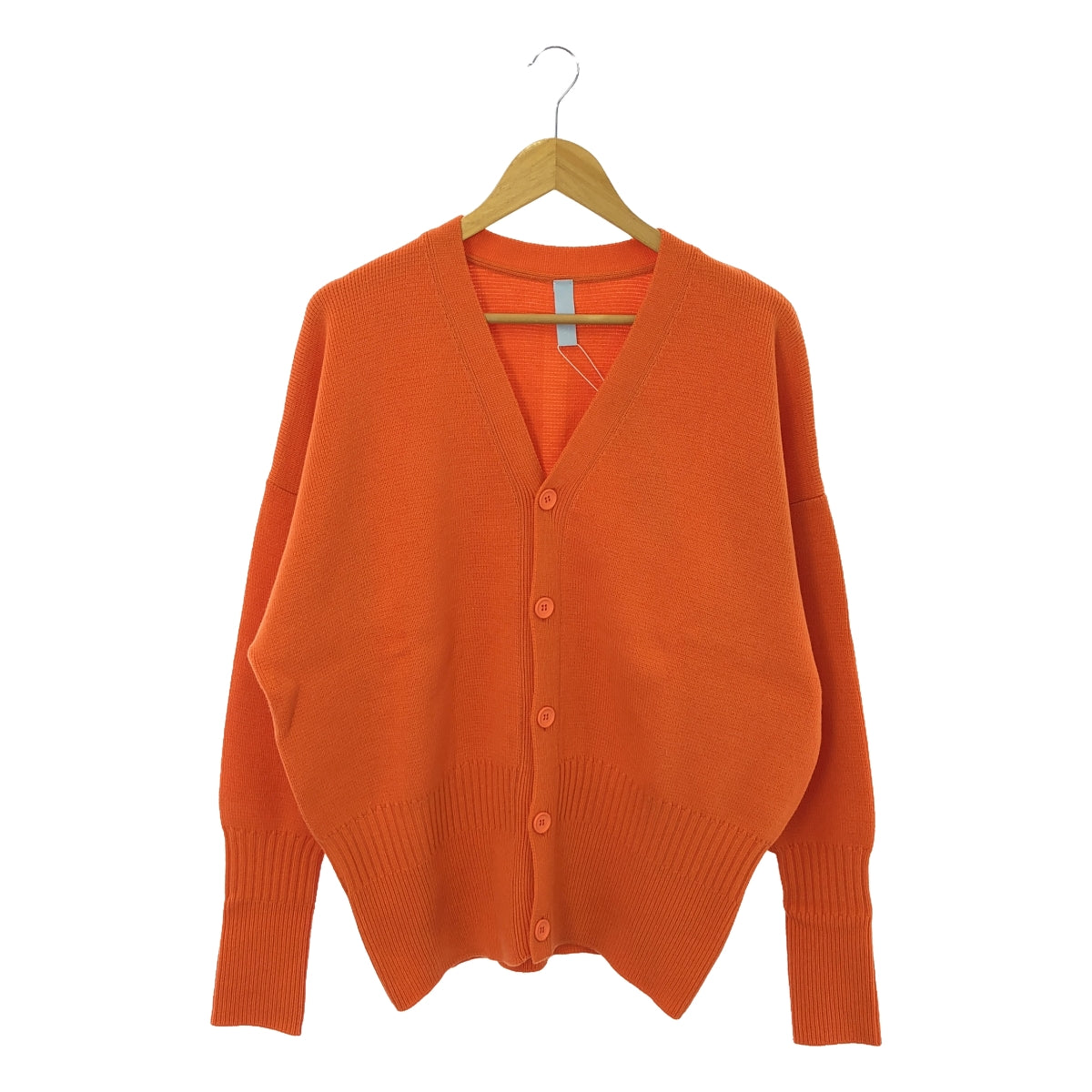 CFCL オレンジ リブ編み カーディガン 美品】 CFCL / シーエフシーエル | 2022AW | WOOL MILAN CARDIGAN