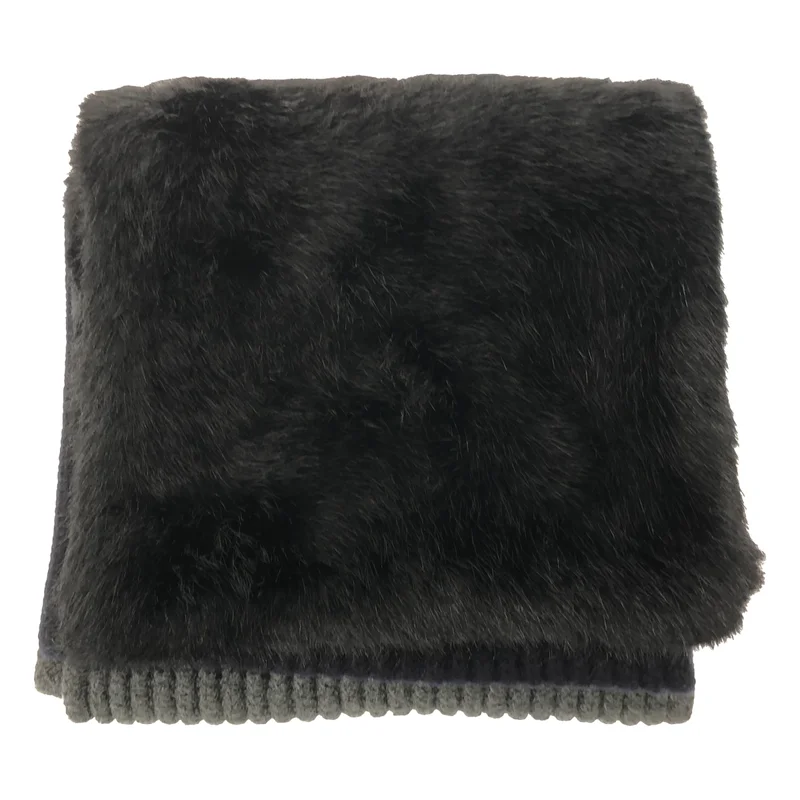 STELLA McCARTNEY / ステラマッカートニー | FUR FREE FUR / ファー ウール ニット 大判 マフラー |