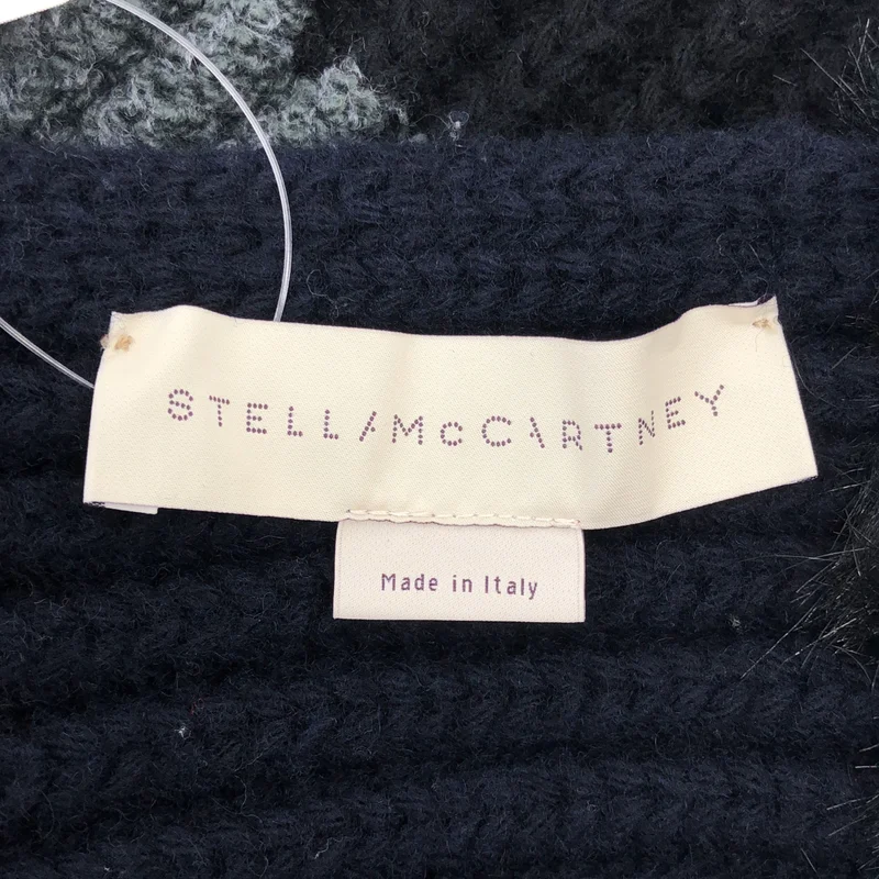 STELLA McCARTNEY / ステラマッカートニー | FUR FREE FUR / ファー ウール ニット 大判 マフラー |