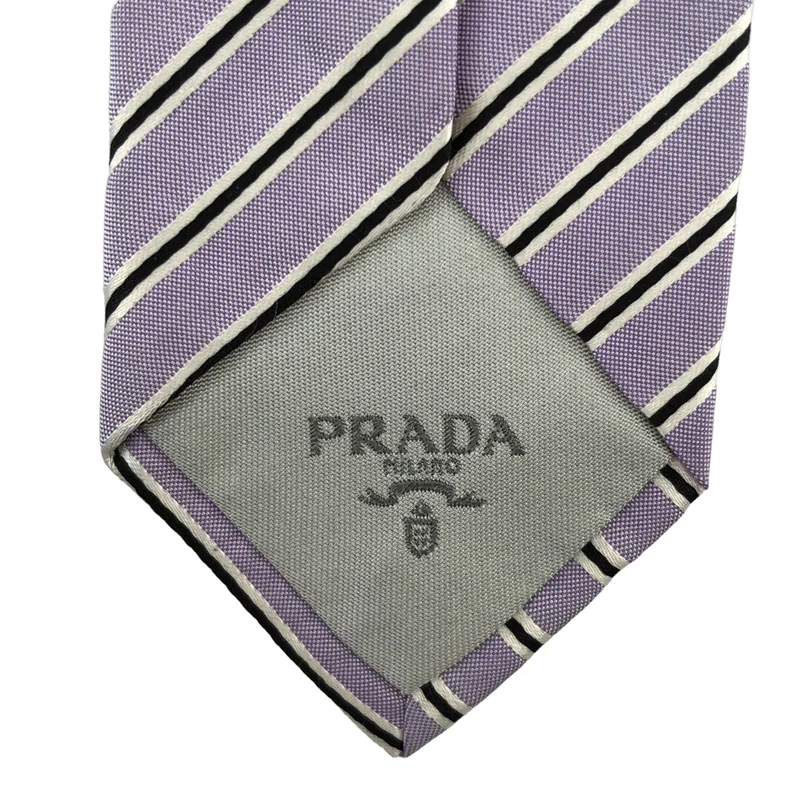 PRADA / プラダ | シルク ストライプ ネクタイ |