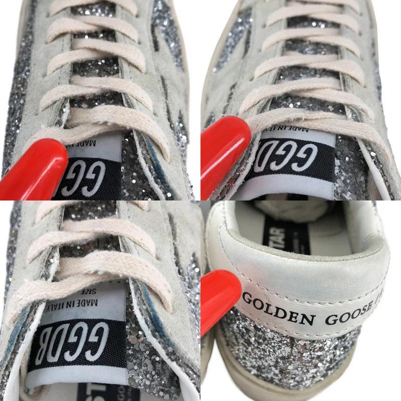 GOLDEN GOOSE / ゴールデングース | HI STAR メタリック スニーカー 17323401 | 36 | レディース