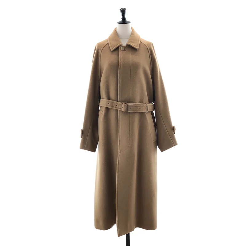 AURALEE / オーラリー | CASHMERE WOOL MOSSER SOUTIEN COLLAR COAT / カシミヤ ウール モッサー ステンカラーコート | 1 | レディース