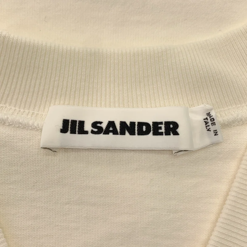 JIL SANDER / ジルサンダー | Vネック カットアウト ノースリーブ カットソー | S | レディース