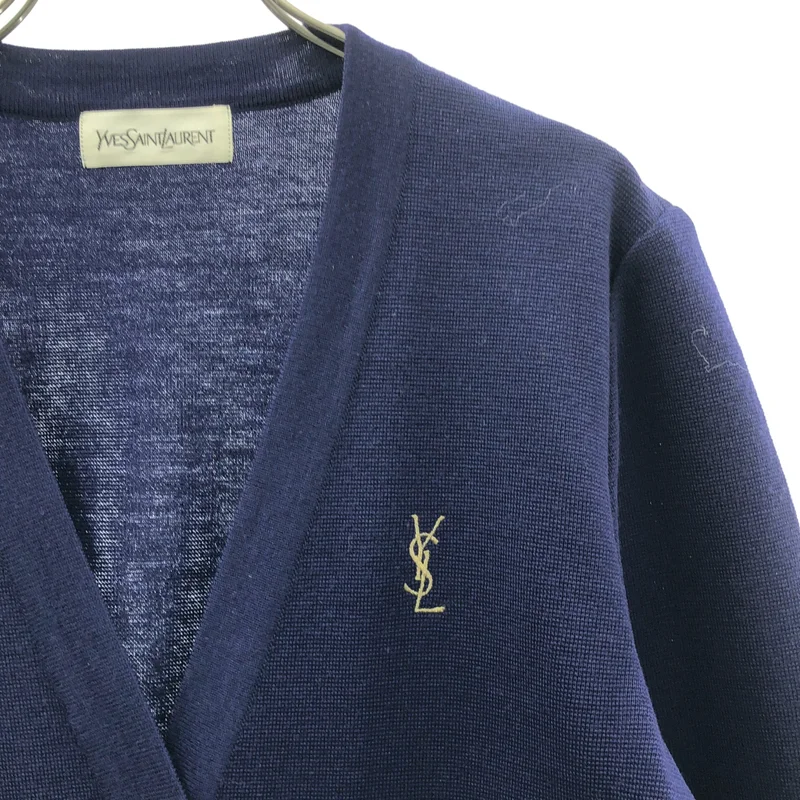 YVES SAINT LAURENT / イヴサンローラン | ウール ロゴ刺しゅう V
