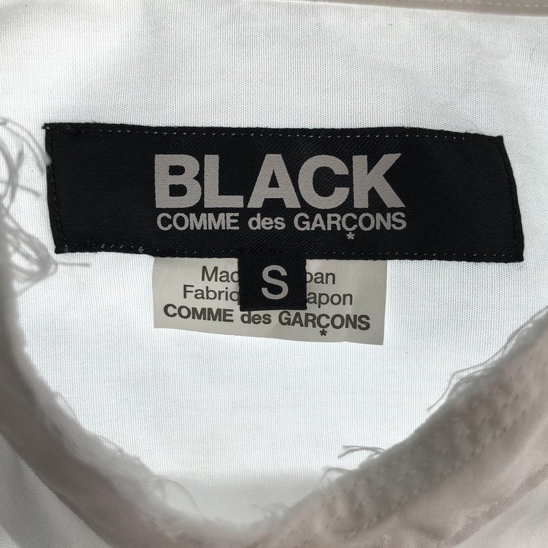 BLACK COMME des GARCONS / ブラックコムデギャルソン | 2024SS | カットオフカラーシャツ | S | メンズ