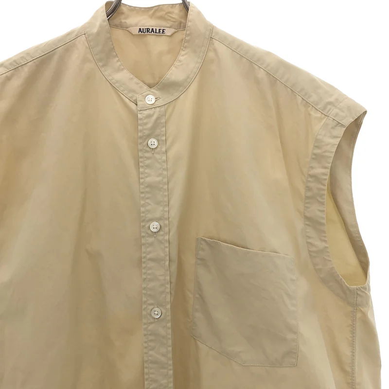 AURALEE / オーラリー | WASHED FINX TWILL SLEEVELESS SHIRTS