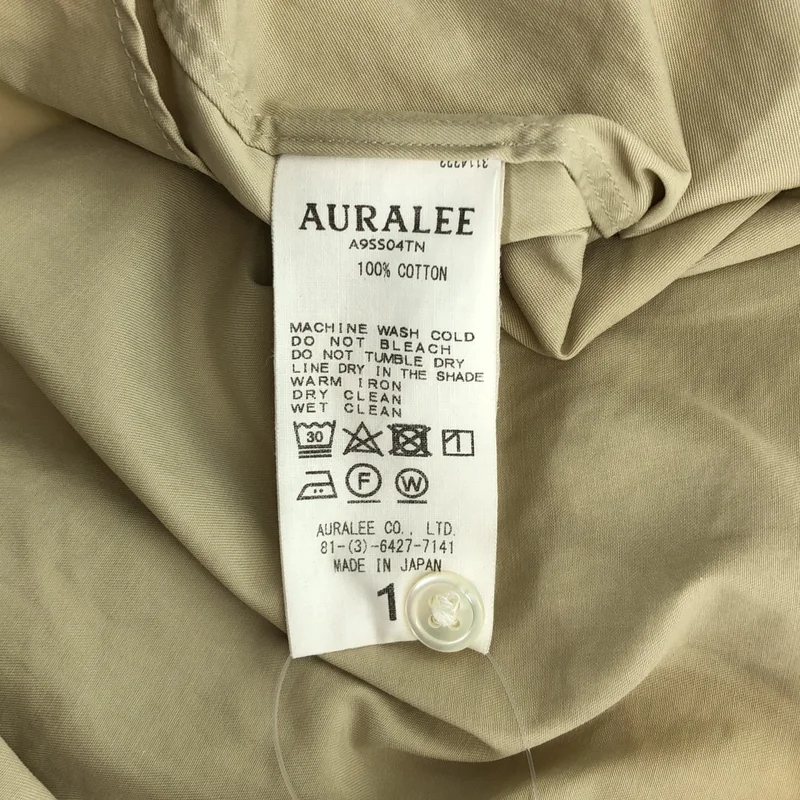 AURALEE / オーラリー | WASHED FINX TWILL SLEEVELESS SHIRTS ノースリーブシャツ | 1 | レディース