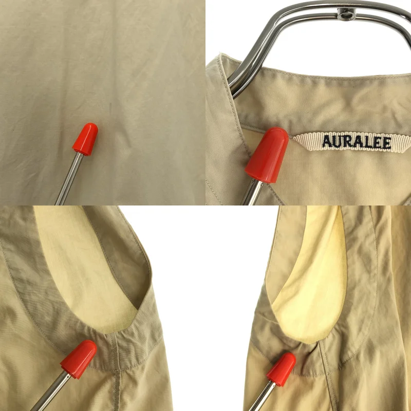 AURALEE / オーラリー | WASHED FINX TWILL SLEEVELESS SHIRTS ノースリーブシャツ | 1 | レディース