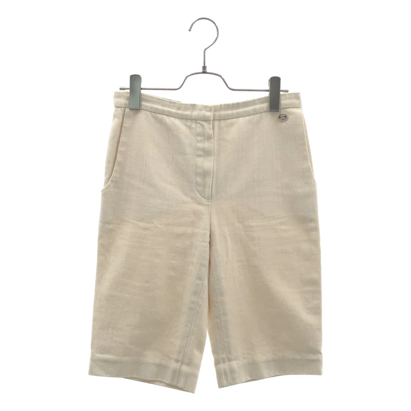 CHANEL | Coco Mark Button Cotton Half Pants | Size 34 | Women's – KLD