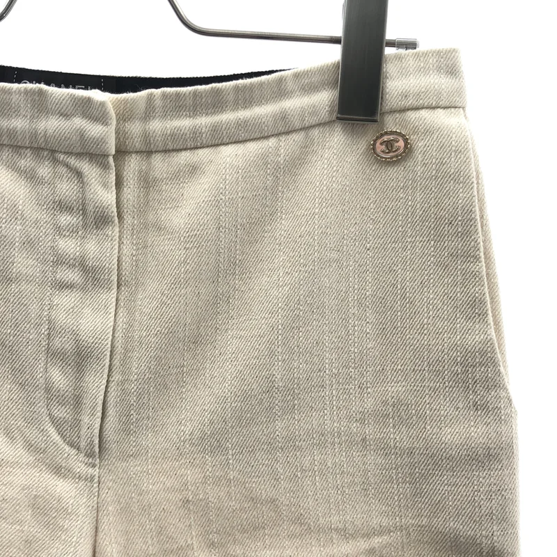 CHANEL / シャネル | ココマークボタン コットン ハーフパンツ | 34 | レディース