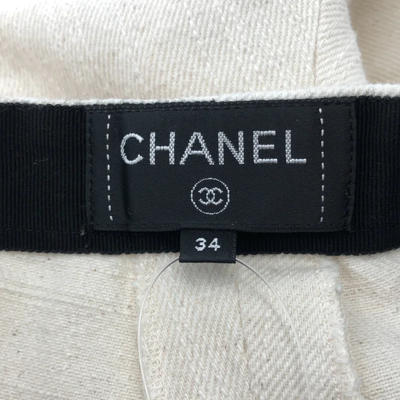 CHANEL / シャネル | ココマークボタン コットン ハーフパンツ | 34 | レディース