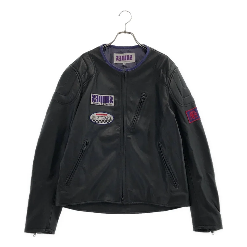 SHIDEN / シデン | MOTOR CYCLE JACKET  COWHIDE LEATHER レザー モーターサイクルジャケット | M | メンズ
