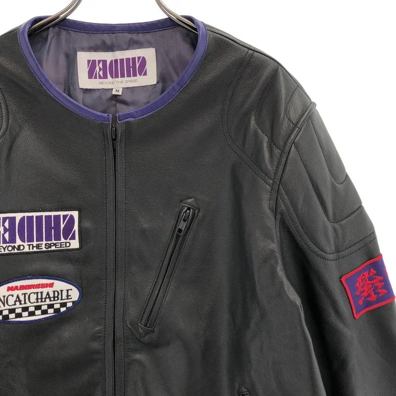 SHIDEN / シデン | MOTOR CYCLE JACKET  COWHIDE LEATHER レザー モーターサイクルジャケット | M | メンズ