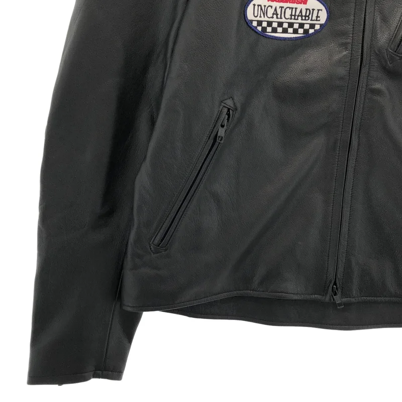SHIDEN / シデン | MOTOR CYCLE JACKET  COWHIDE LEATHER レザー モーターサイクルジャケット | M | メンズ