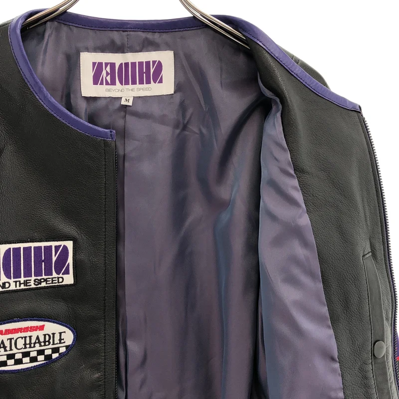 SHIDEN / シデン | MOTOR CYCLE JACKET  COWHIDE LEATHER レザー モーターサイクルジャケット | M | メンズ