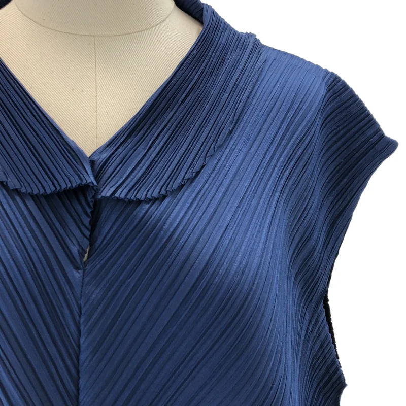 PLEATS PLEASE ISSEY MIYAKE / プリーツプリーズイッセイミヤケ | 変形 オーバーシルエット ノースリーブ ドレス ワンピース | 5 | レディース